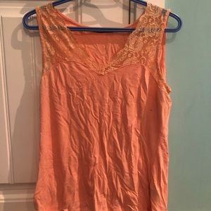 Peach coloured tank top